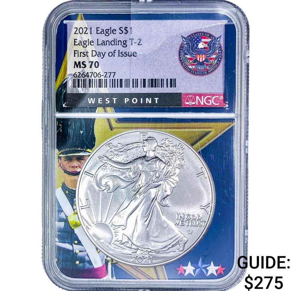2021 Silver Eagle NGC MS70 Type 2
