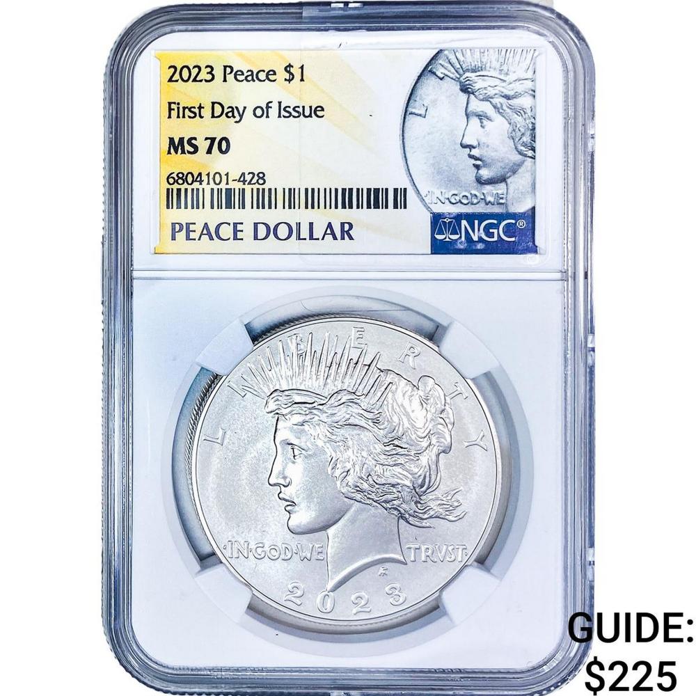 2023 Silver Peace Dollar NGC MS70