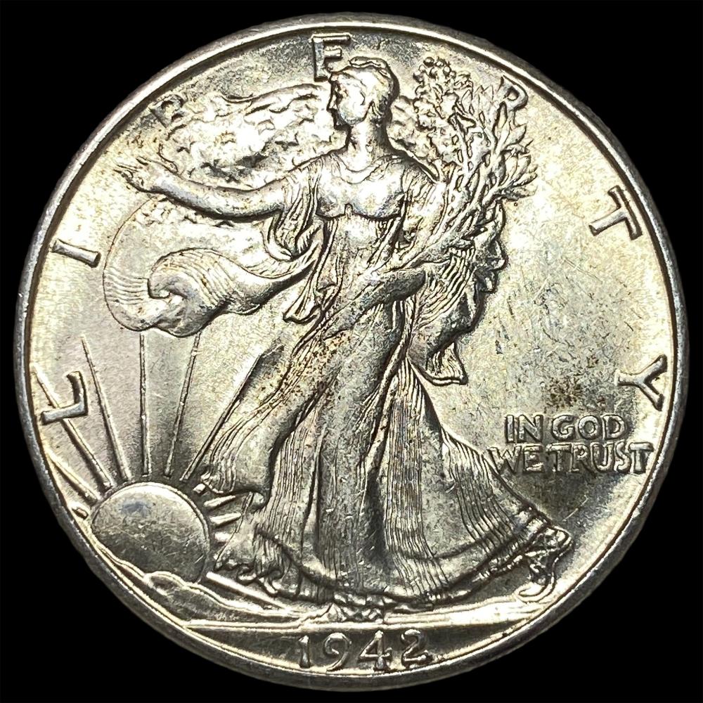 1942-D Silver Walking Liberty Half Dollar UNCIRCULATED