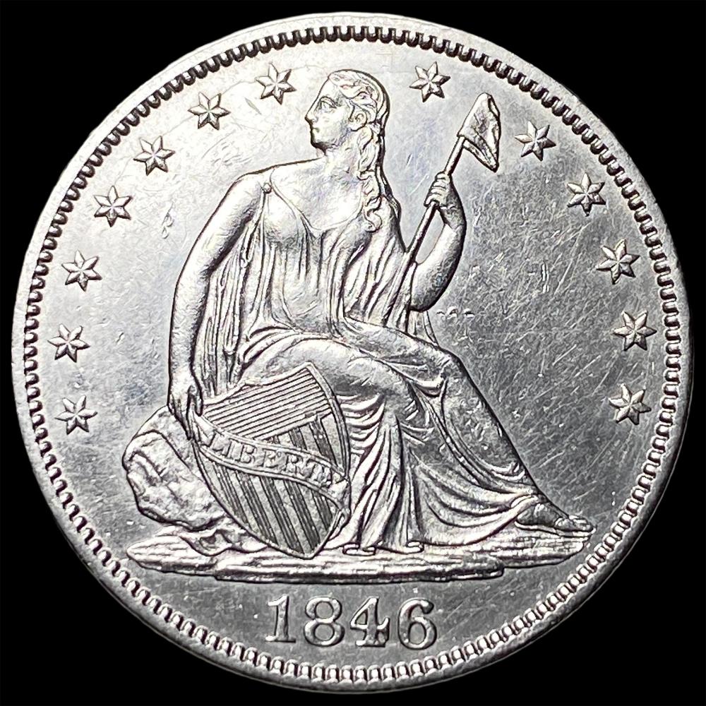 1846 Silver Seated Liberty Half Dollar UNCIRCULATED