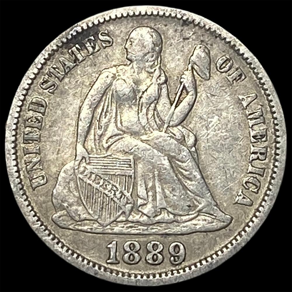 1889 Seated Liberty Dime CLOSELY UNCIRCULATED