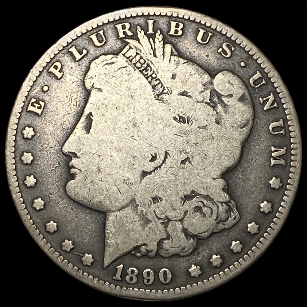 1890-CC Silver Morgan Dollar LIGHTLY CIRCULATED