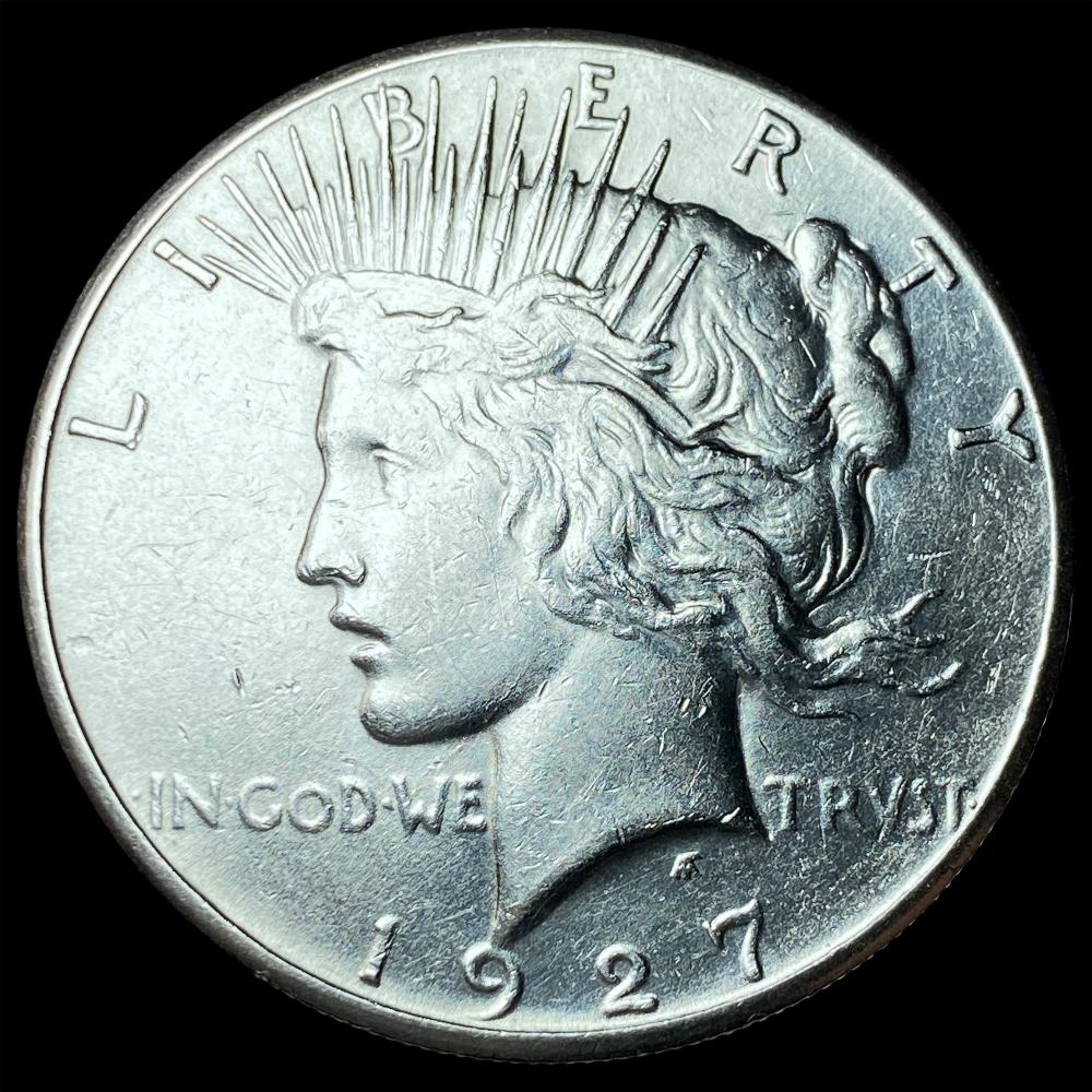 1927 Silver Peace Dollar CHOICE AU