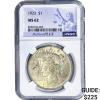 1923 Silver Peace Dollar NGC MS62