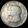 1921 Silver Alabama Half Dollar 2x2 NEARLY UNCIR