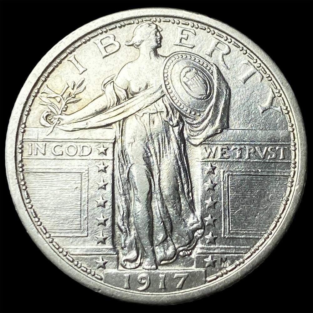 1917 Type 1 Standing Liberty Quarter CLOSELY UNCIRCULATED