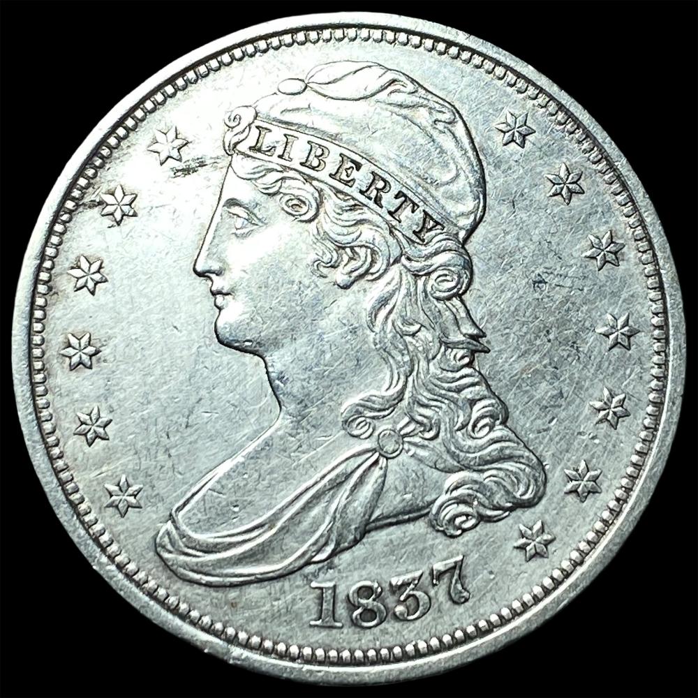 1837 Capped Bust Half Dollar CHOICE AU