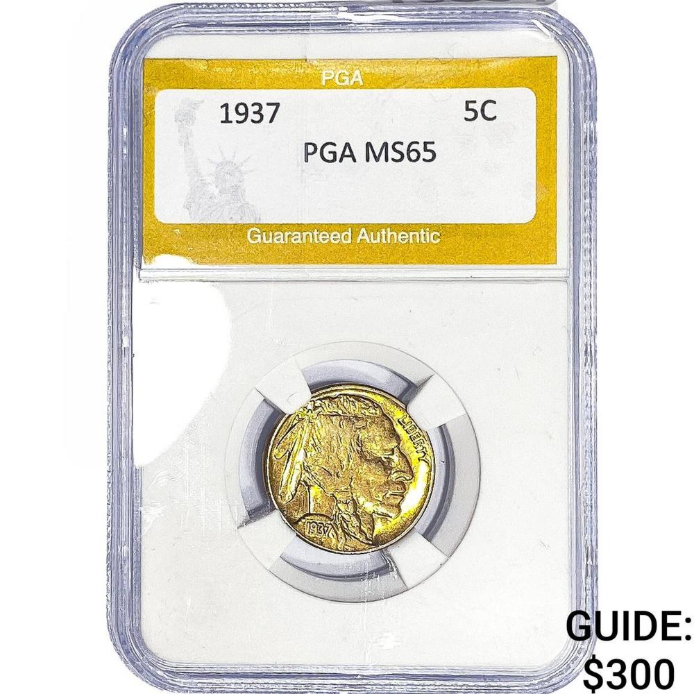 1937 Buffalo Nickel PGA MS65
