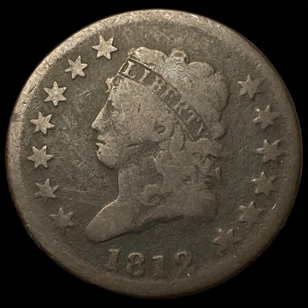 1812 Classic Head Large Cent NICELY CIRCULATED