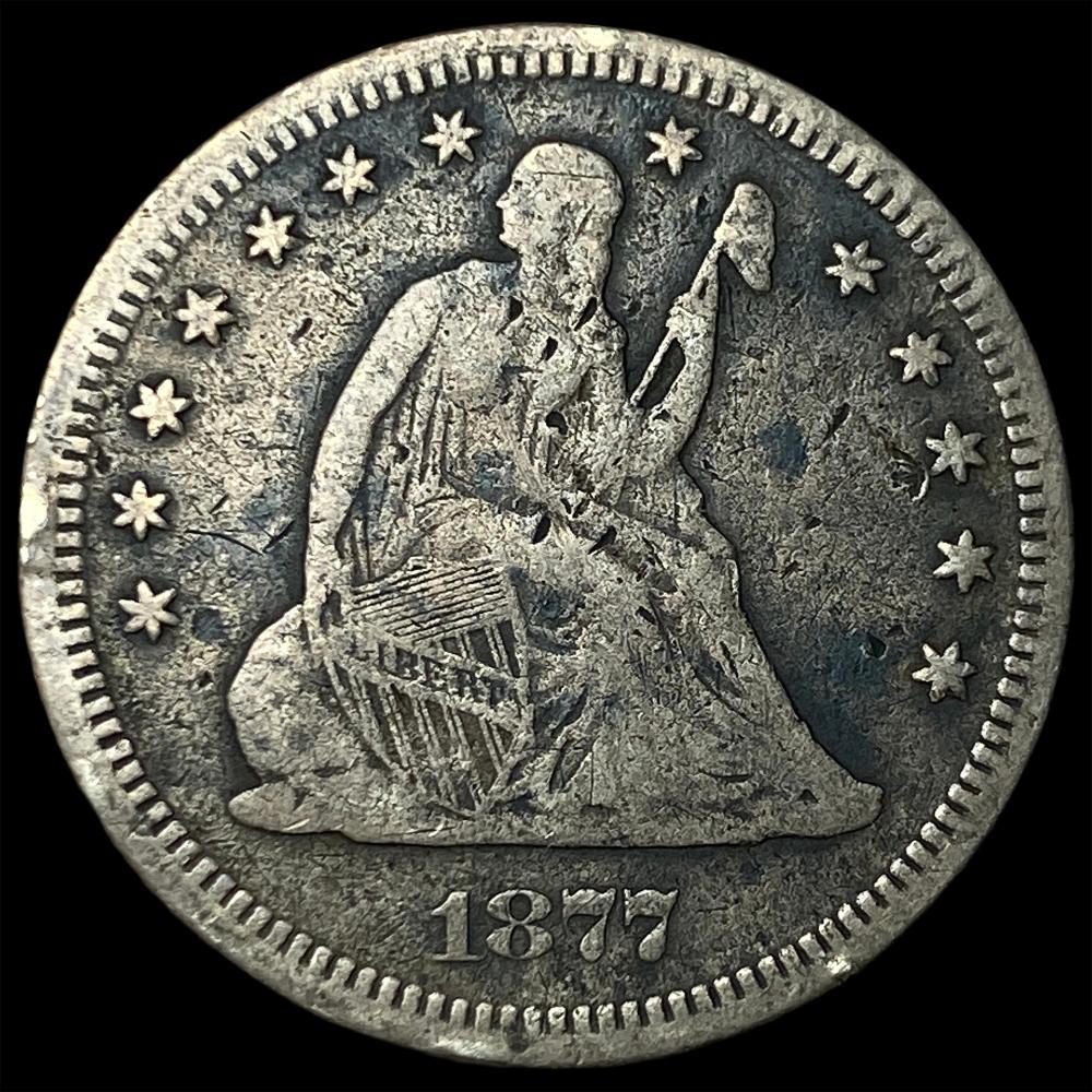 1877 Silver Seated Liberty ... image