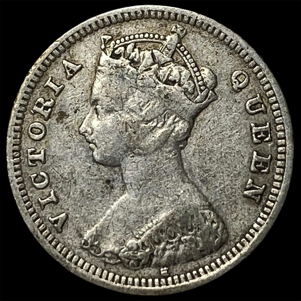 1889H Hong Kong Silver 10 Cents