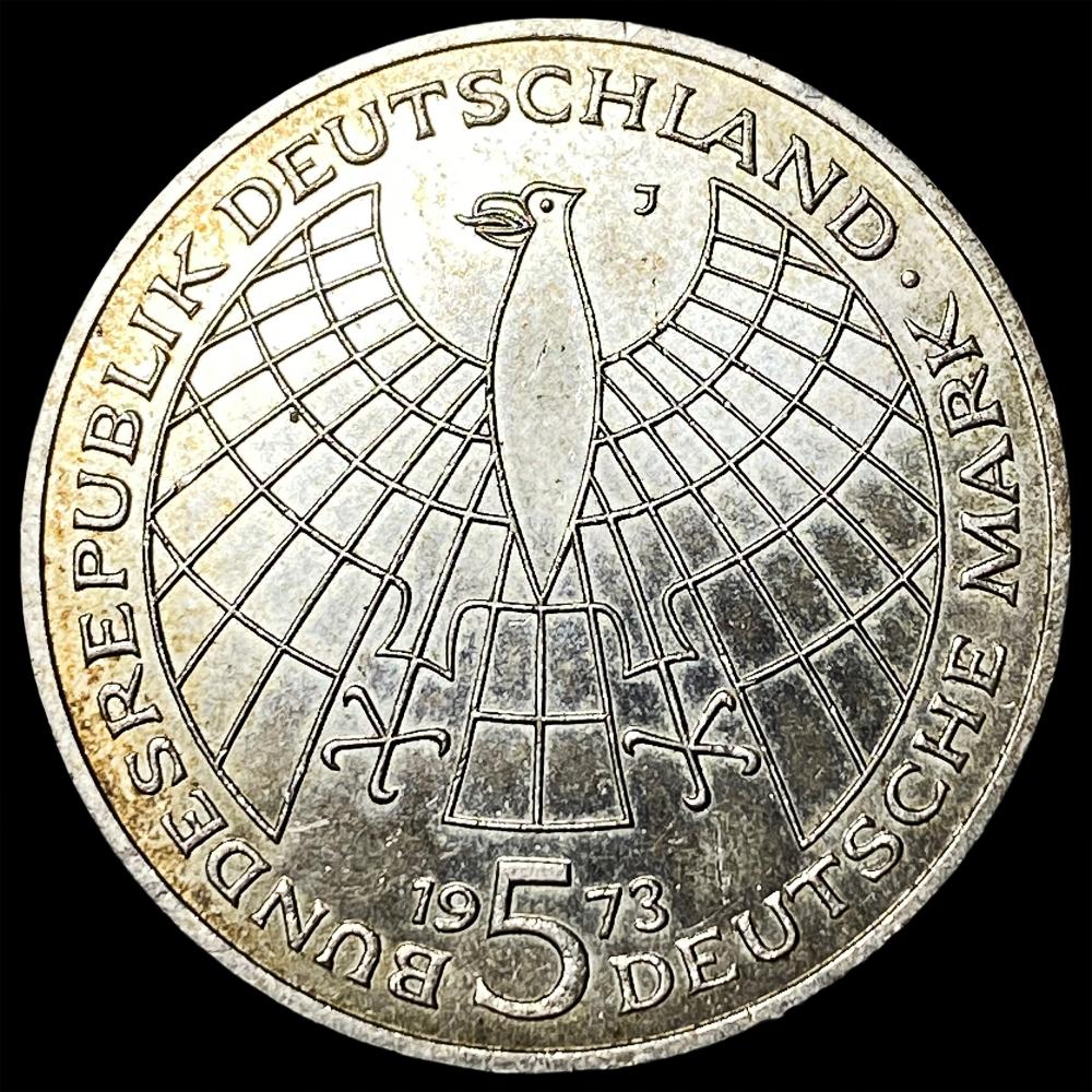 1973J Germany Silver 5 Mark