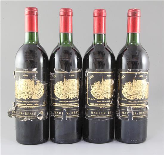 Four bottles of Chateau Pal... image