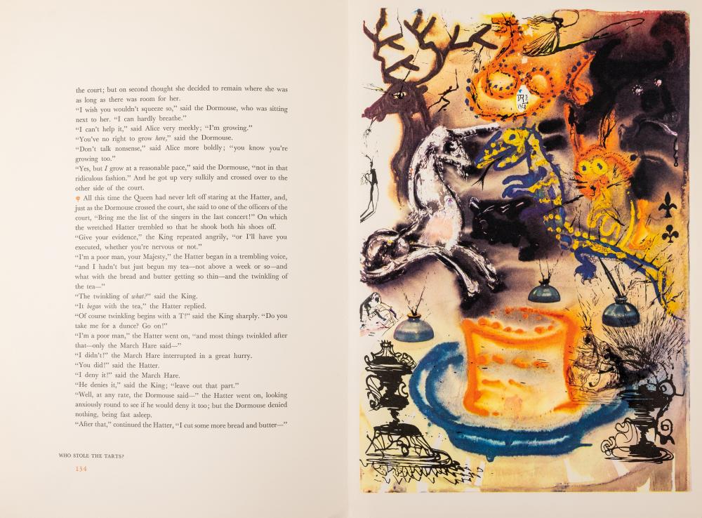 Sold at Auction: [ARTIST'S BOOK]. DALI, Salvador, illustrator. -- DODGSON,  Charles Lutwidge ( "Lewis Carroll" ). Alice in Wonderland. NY: W.U.C.U.A.  and Maecenas Press - Random House, 1969. LIMITED EDITION, SIGNED BY DALI.