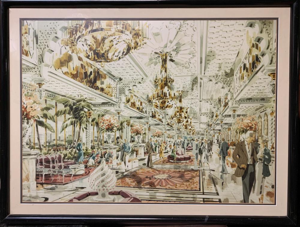 Trump Taj Mahal Lobby Sketch image
