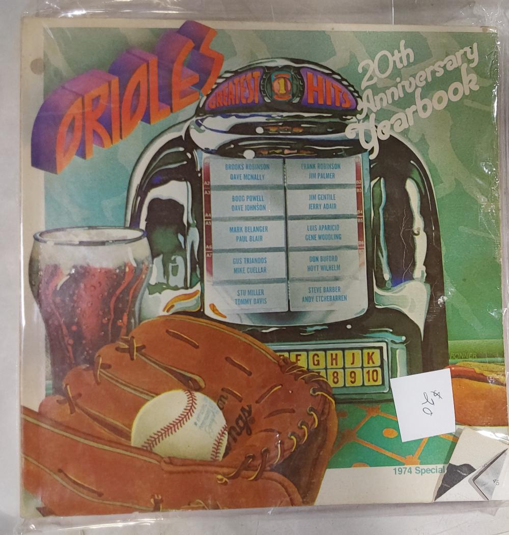 1974 Orioles 20th Anniversary Yearbook