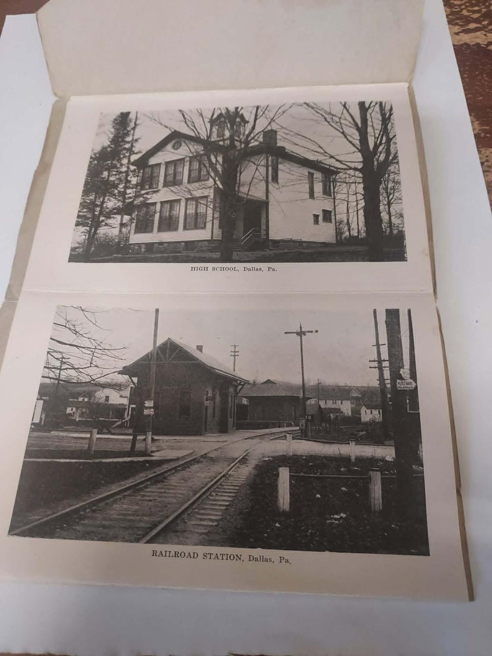 Early 1900s Dallas, Pa. postcard folder