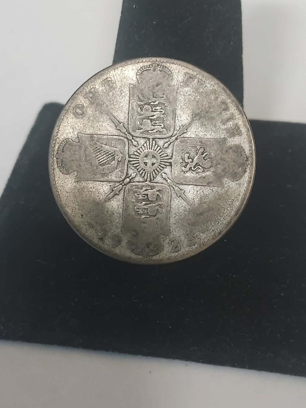 1928 British silver 1 florin coin