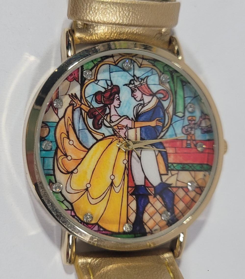 Disney Accutime Beauty and the Beast Wrist Watch - Needs Battery