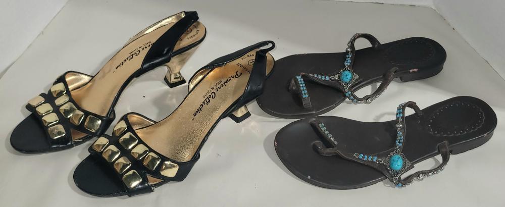 Premier Collections (7 1/2) & Fake Turquoise (7) Sandals