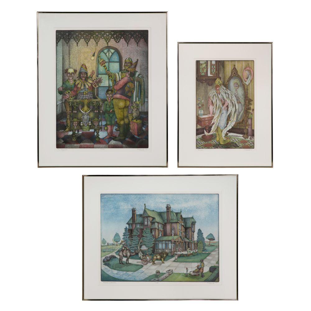 Charles Klabunde (American, b.1935) Color Etching and Aquatint Assortment