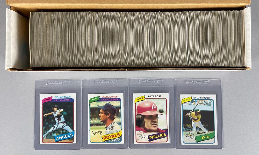 1980 Topps Baseball Complete High-Grade Set