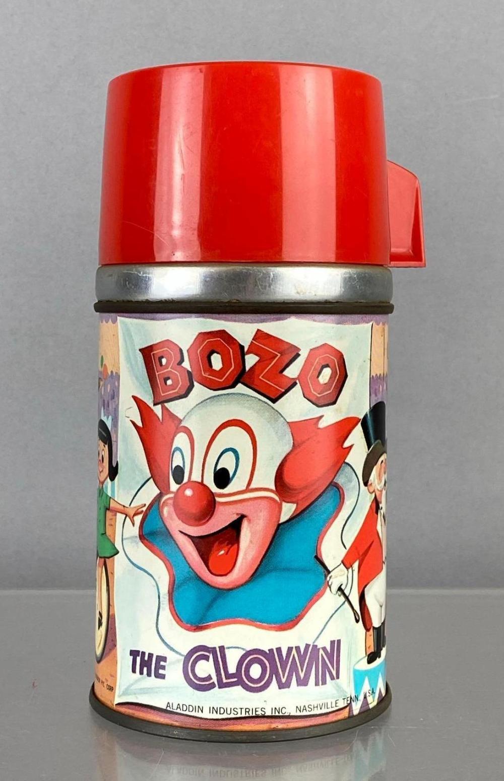 1963 Aladdin Half Pint Bozo The Clown Thermos