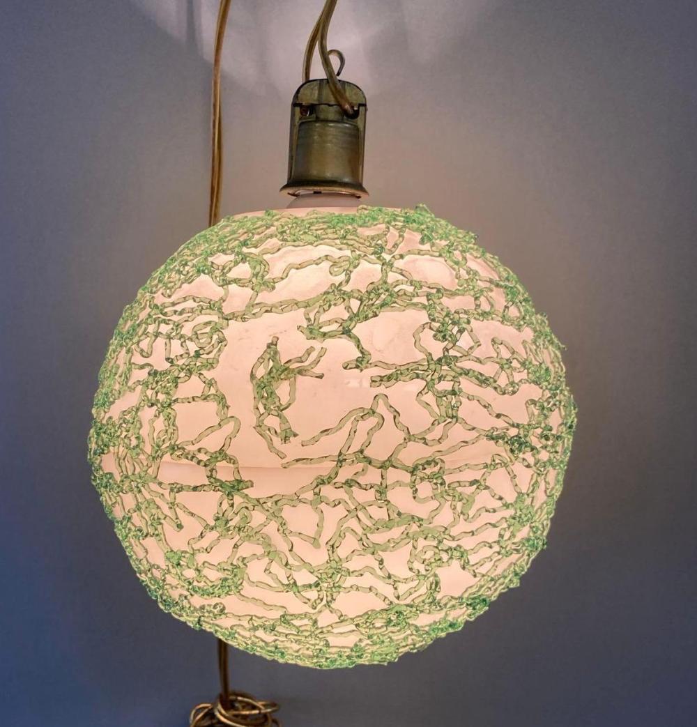 Mid Century Spaghetti Swag Lamp