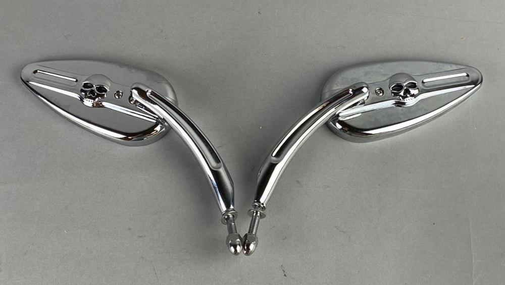 Kapsco Harley Davidson Skull Mirrors