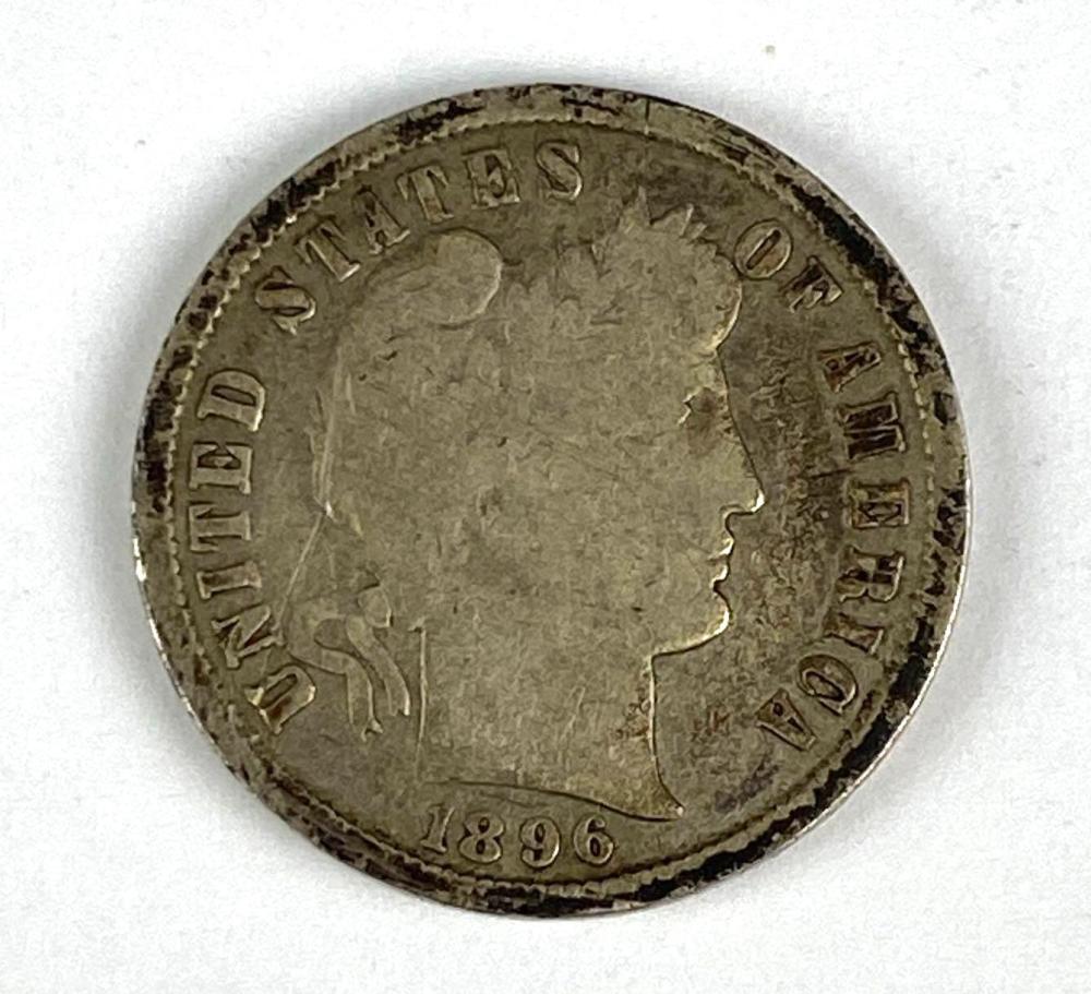 RARE 1896-S Barber Silver Dime