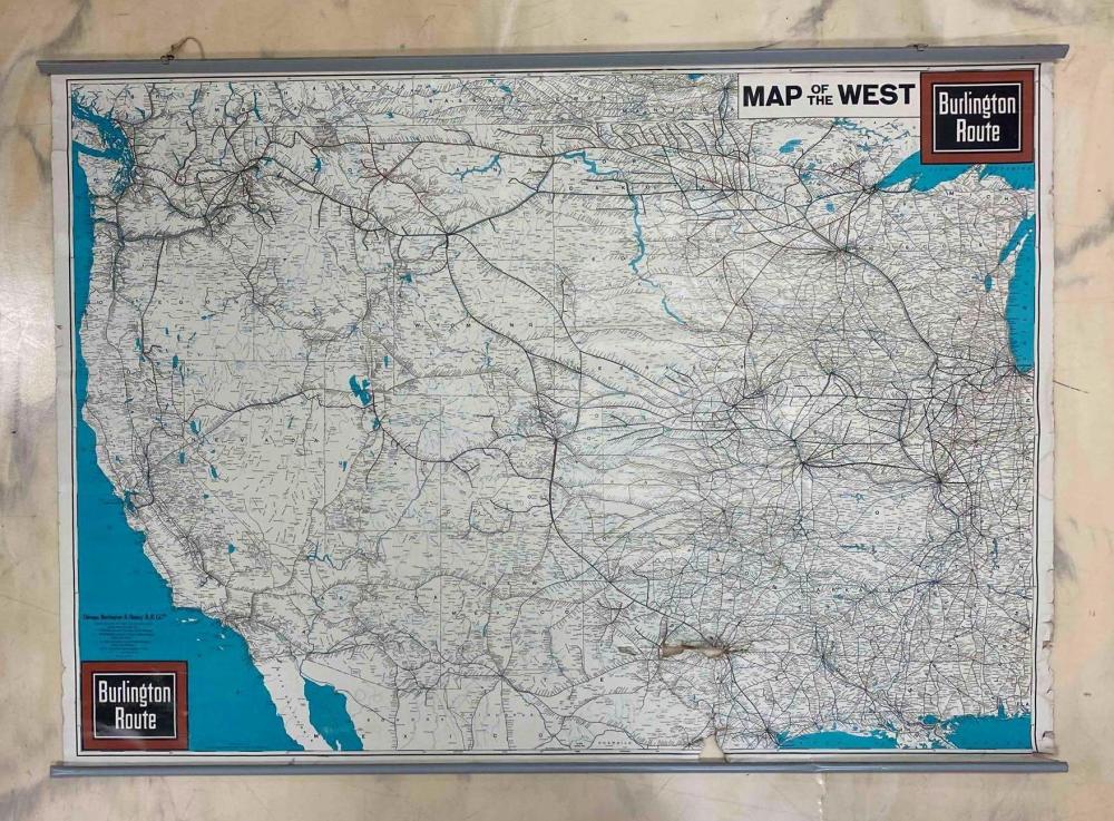 Burlington Route: Map of The West