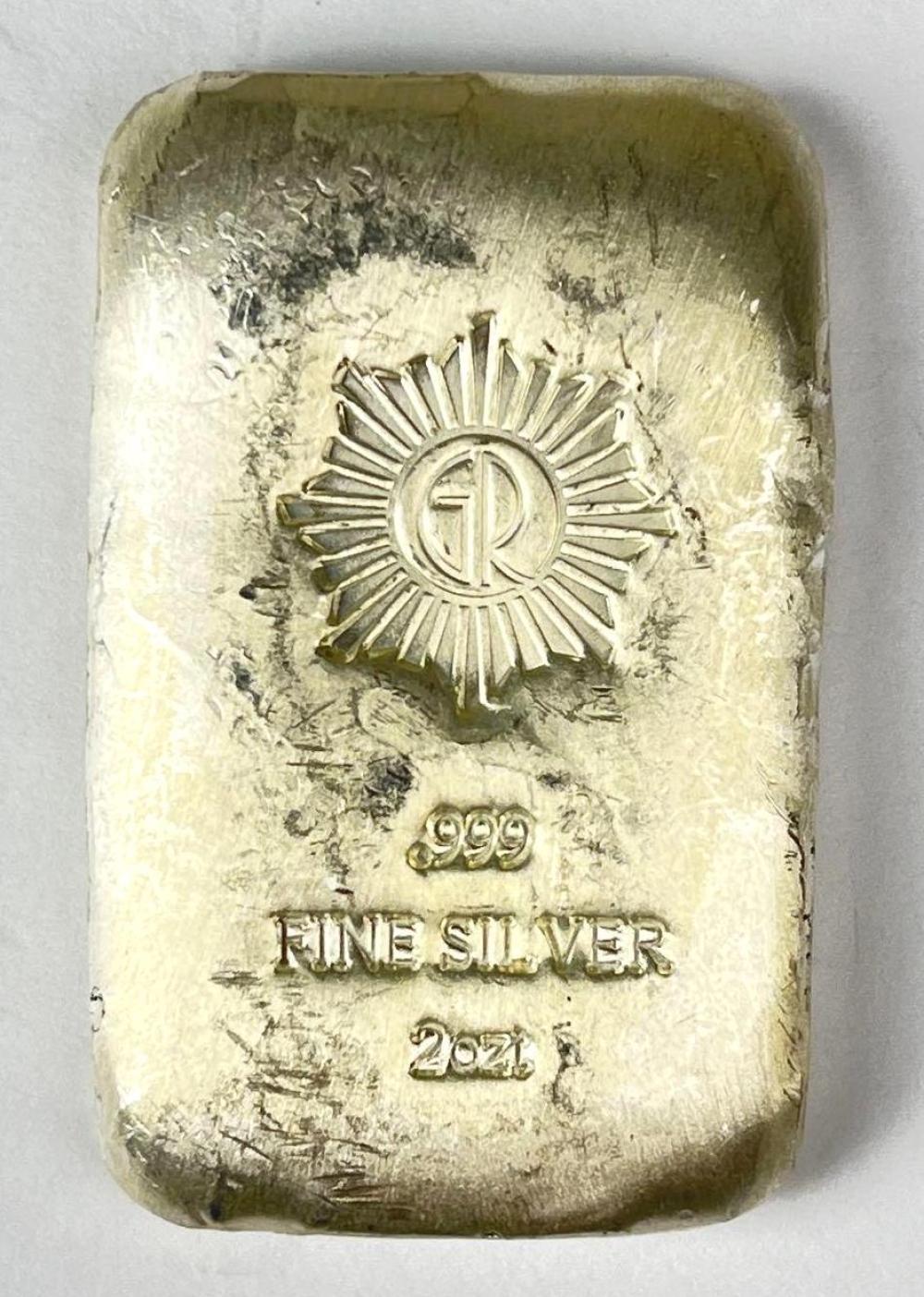 Glines and Rhodes 2 oz .999 Fine Silver Ingot/ Bar