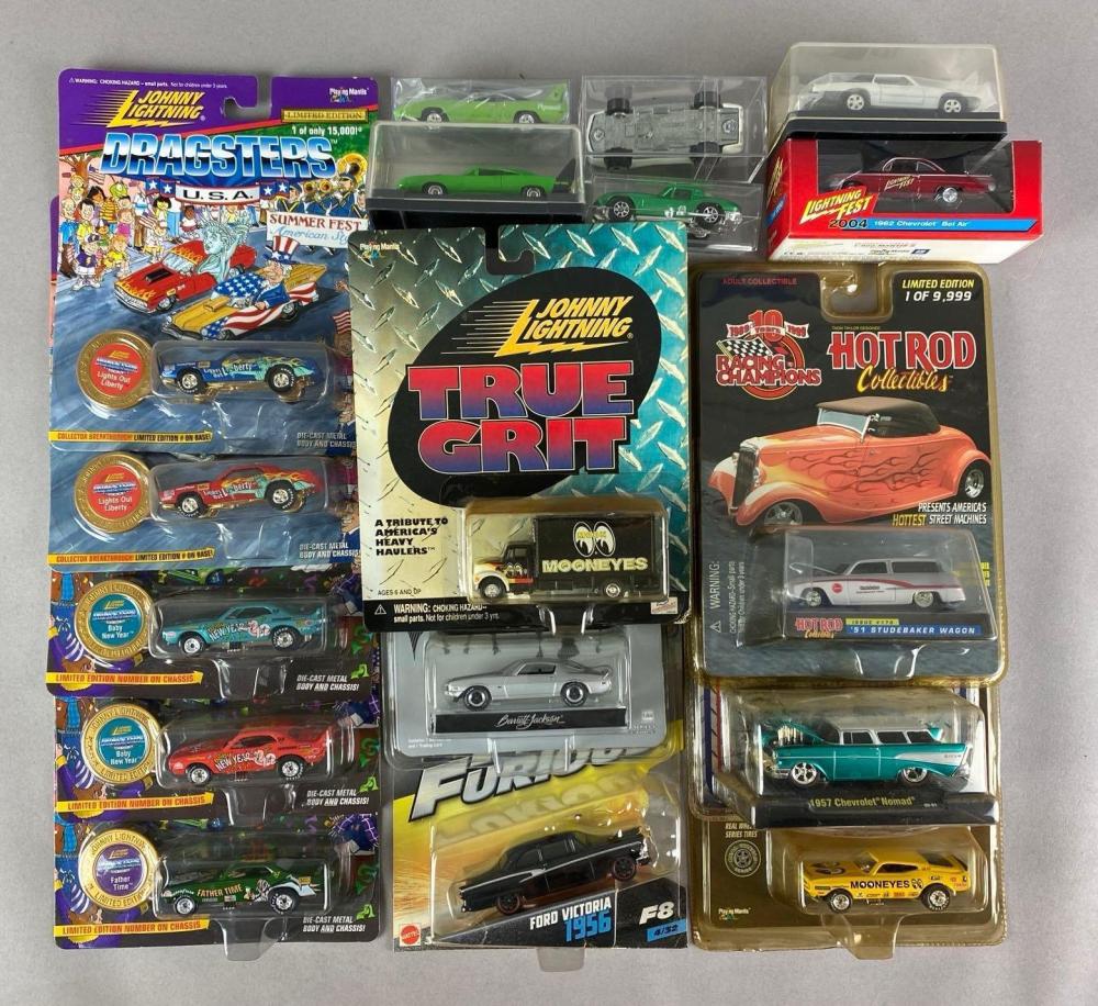 Group of Johnny Lightning Die-Cast Cars