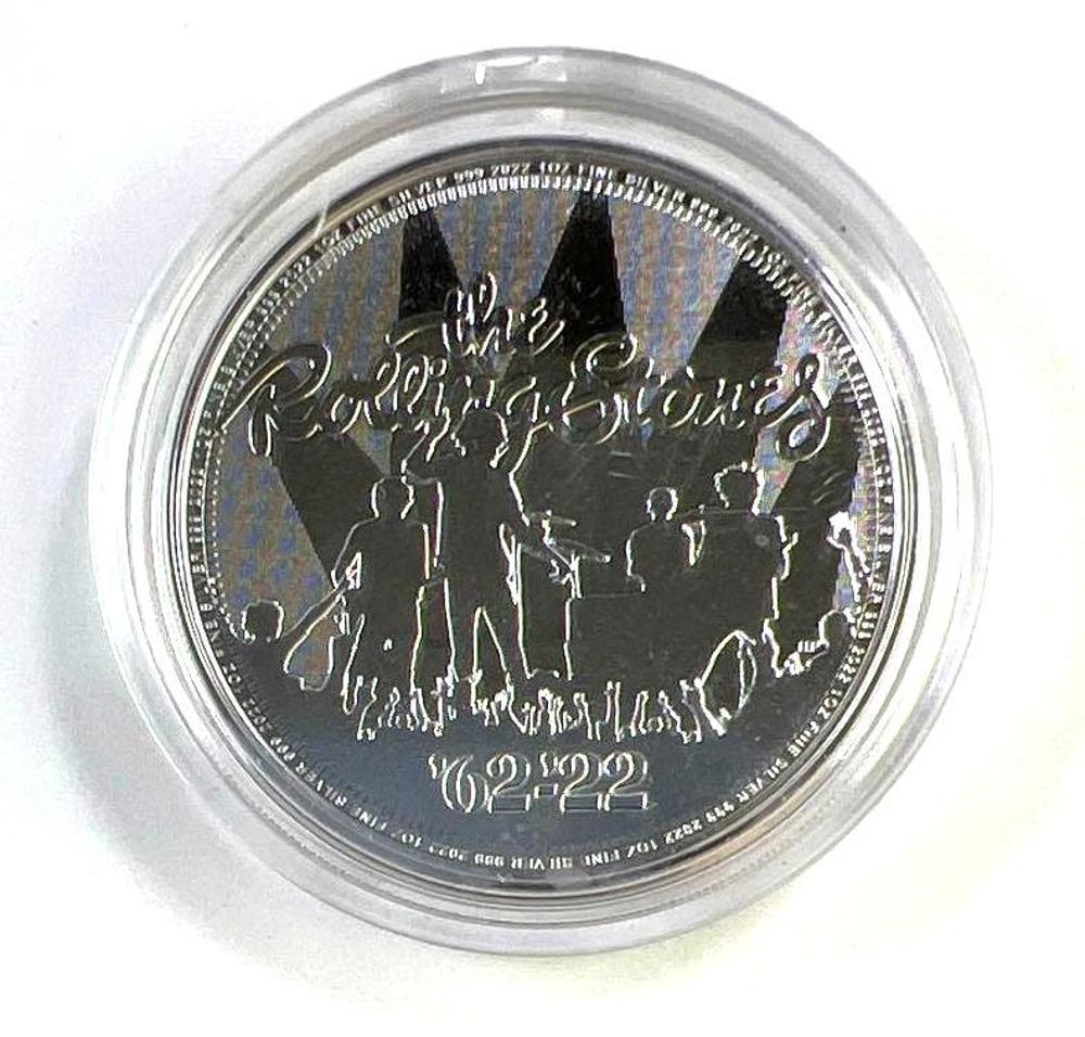 2022 Great Britain Music Legends The Rolling Stones 1 oz .999 Fine Silver £2 Coin