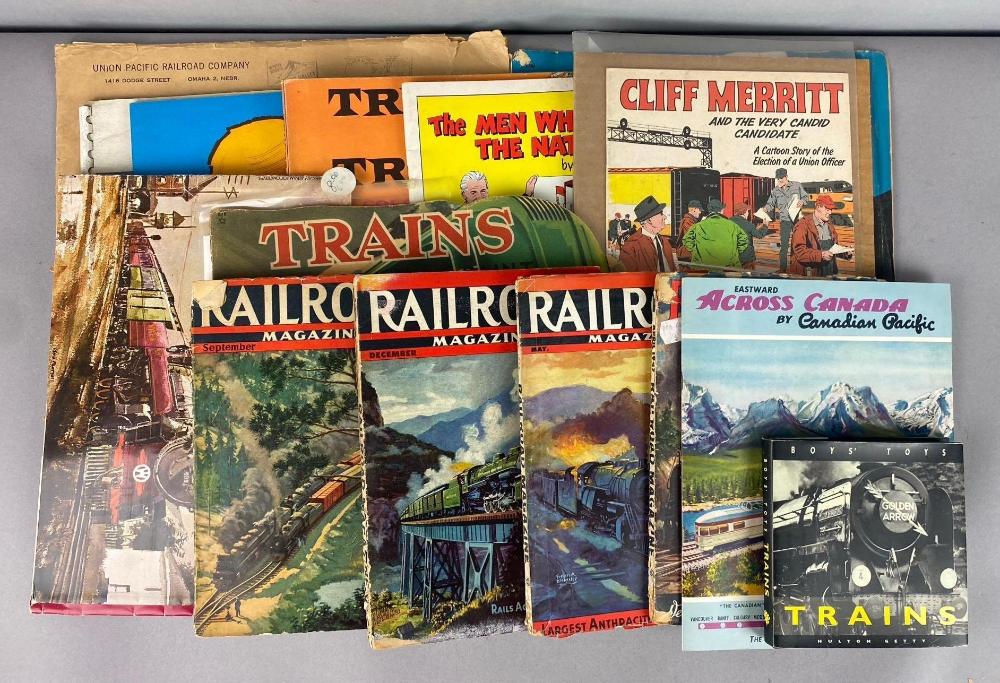 Group of Assorted Vintage Railroad Themed Magazines and More