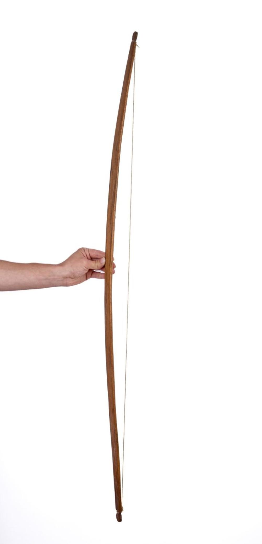 PLAINS INDIANS LONGBOW with SINEW STRING
