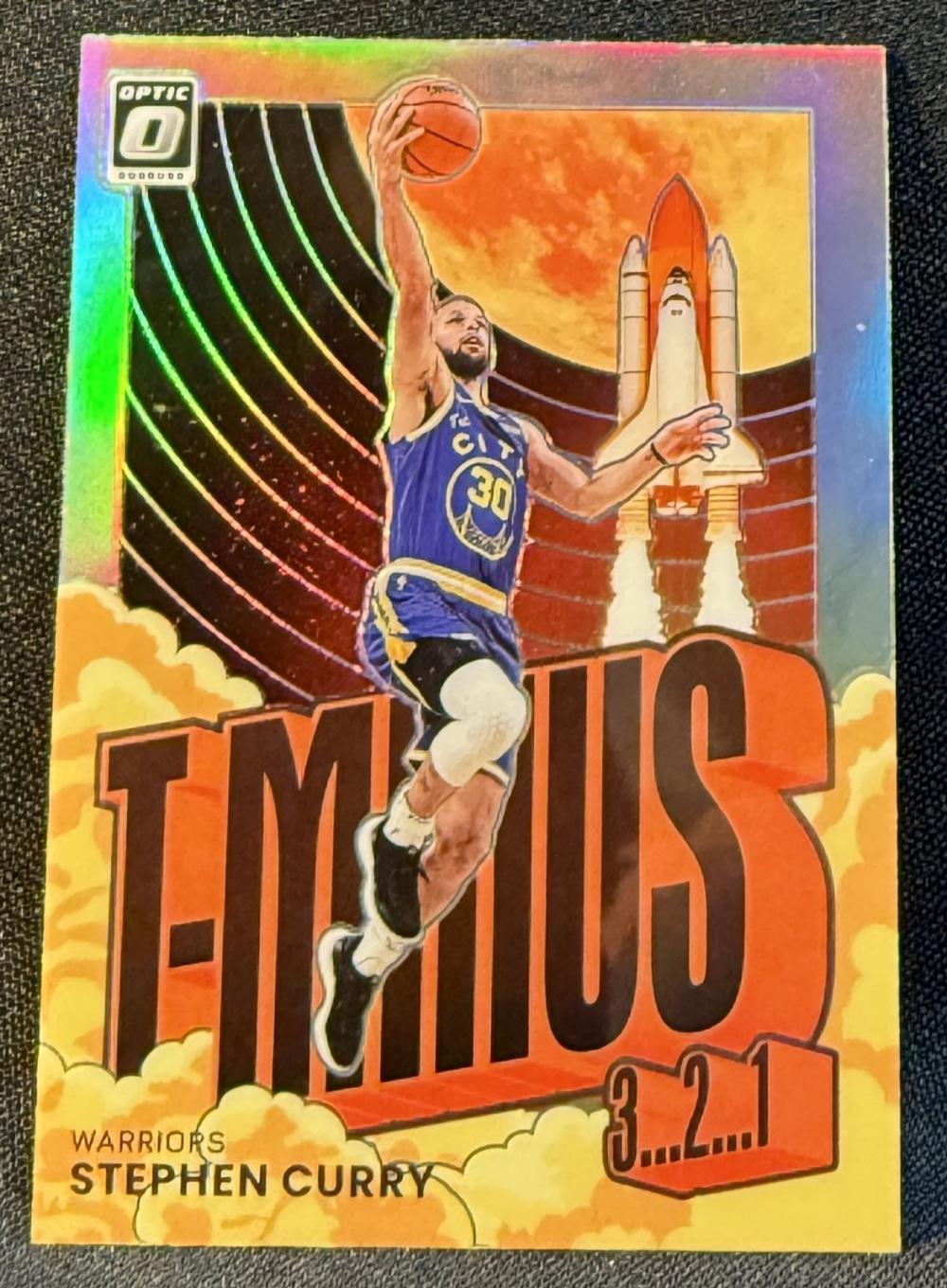 2021-2022 DONRUSS OPTIC T-MINUS STEPHEN CURRY SILVER PRIZM CARD (DT)