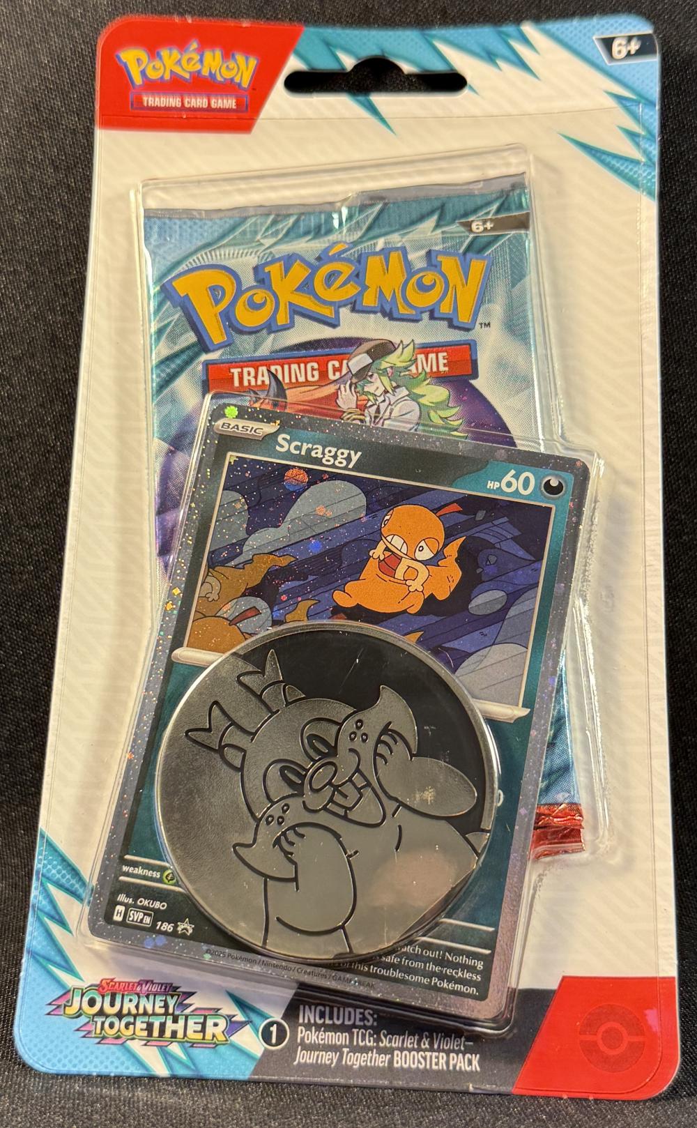 POKEMON SCARLET & VIOLET TCG BOOSTER PACK WITH COIN