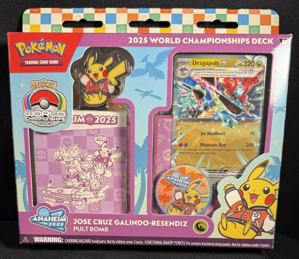 2025 POKEMON WORLD CHAMPIONSHIP DECK BOX UNOPENED