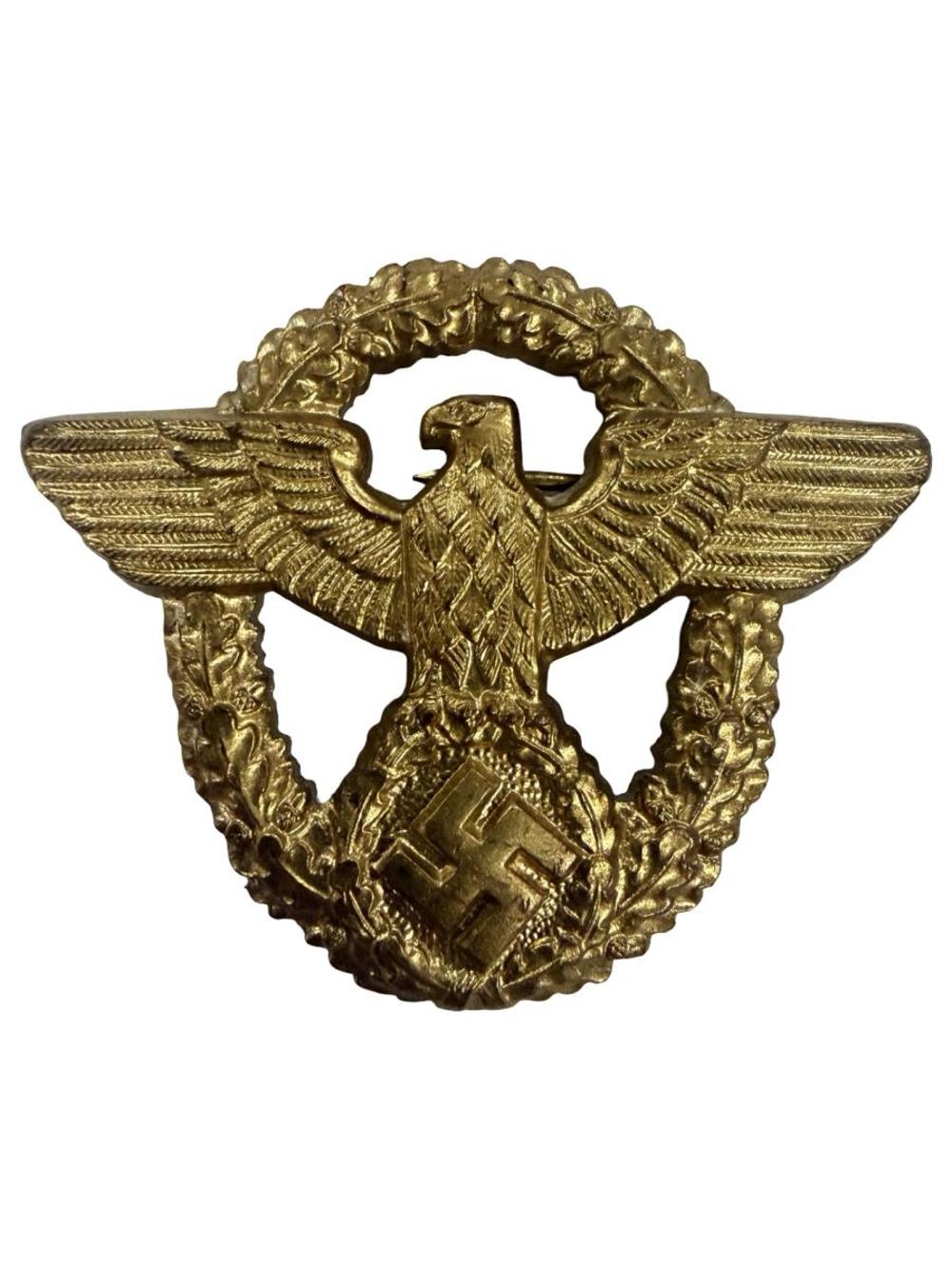 WWII German Police General's Cap Eagle