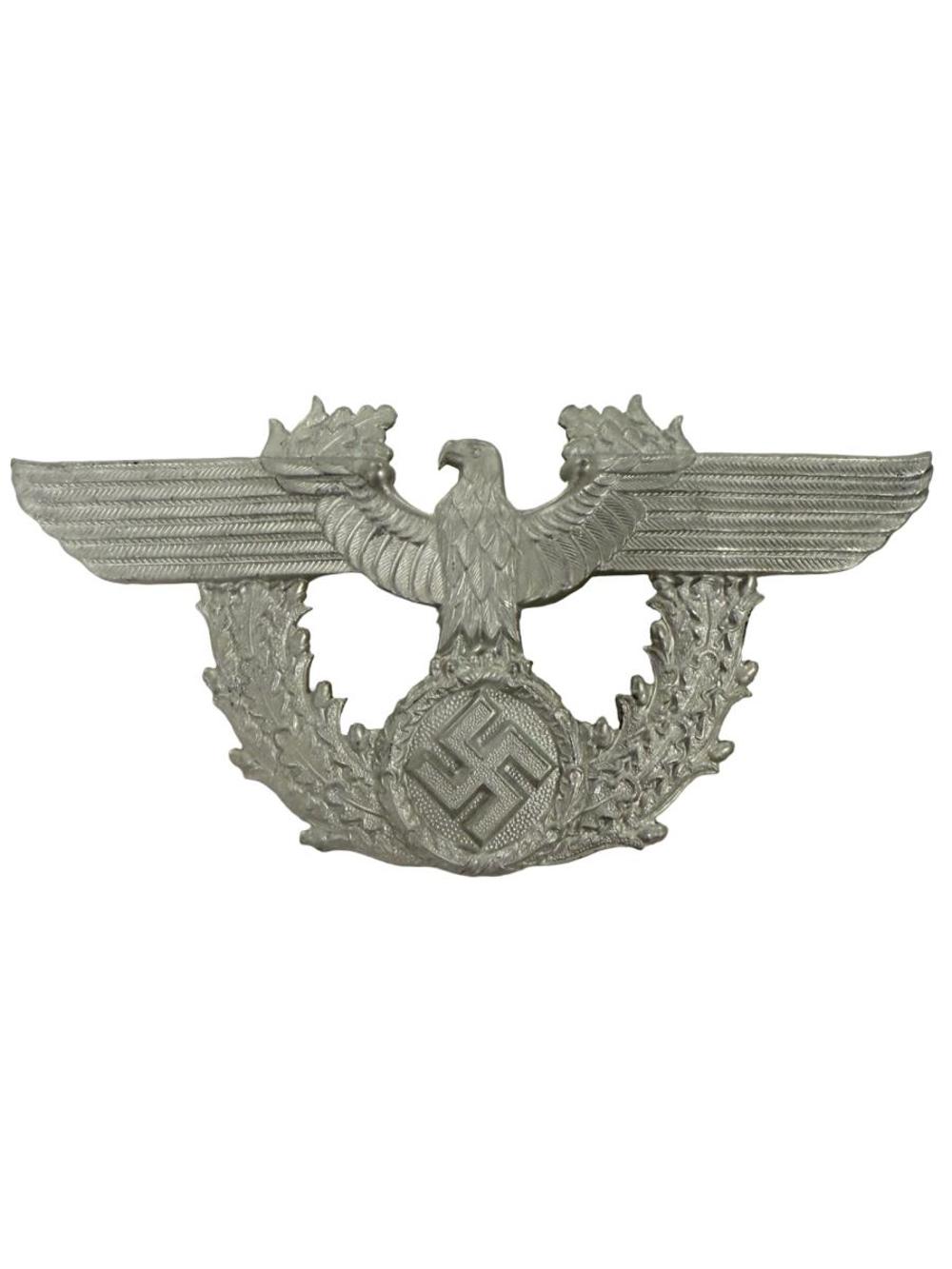 WWII German Police Shako Eagle Plate