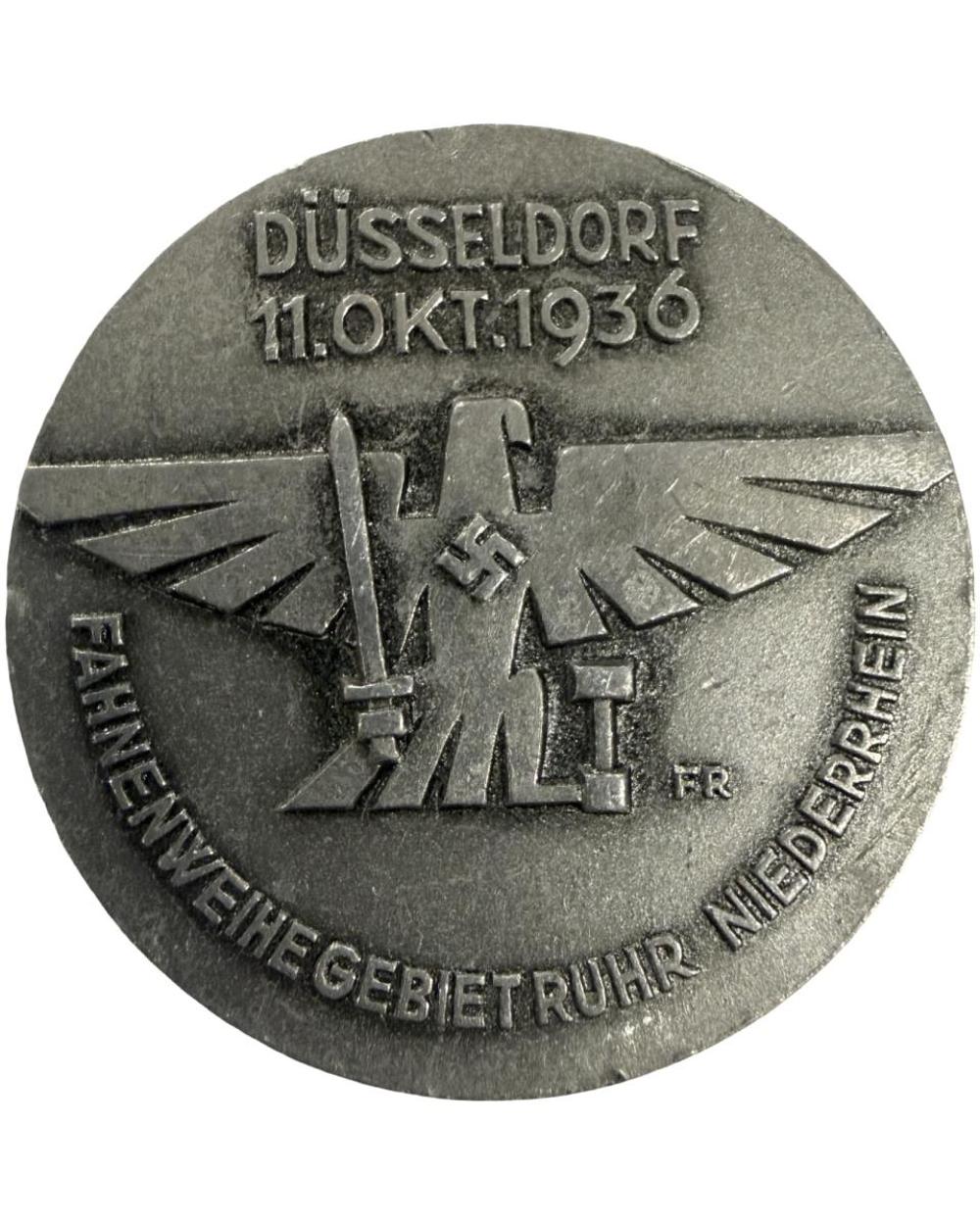 1936 HJ Düsseldorf Flag Consecration Badge