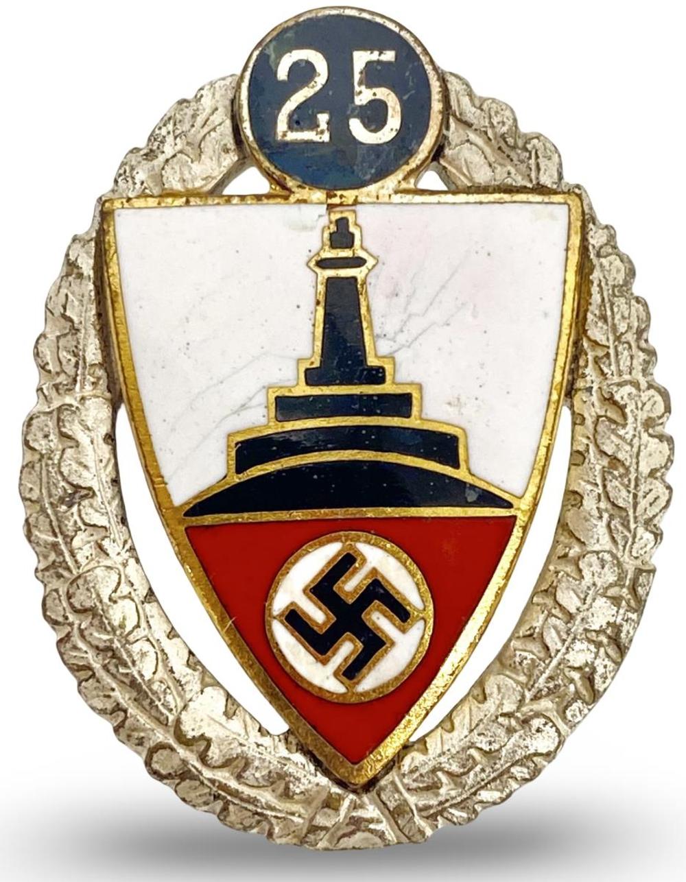 German Kyffhäuserbund 25-Year Member Badge