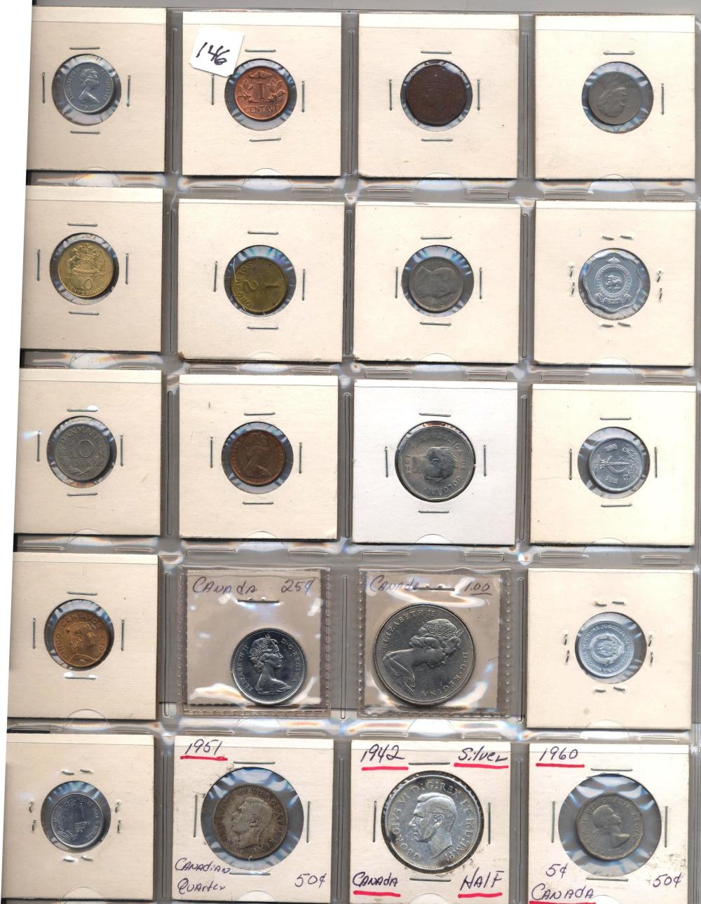 20- Mixed Foreign Coins