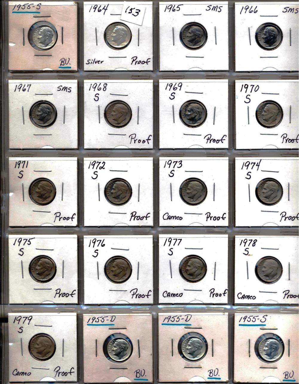 20- Roosevelt Dimes