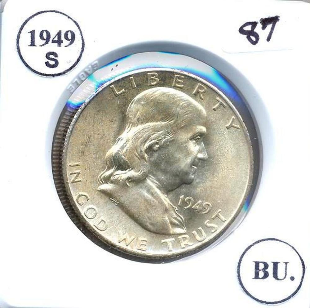 1949-S Franklin Half Dollar BU
