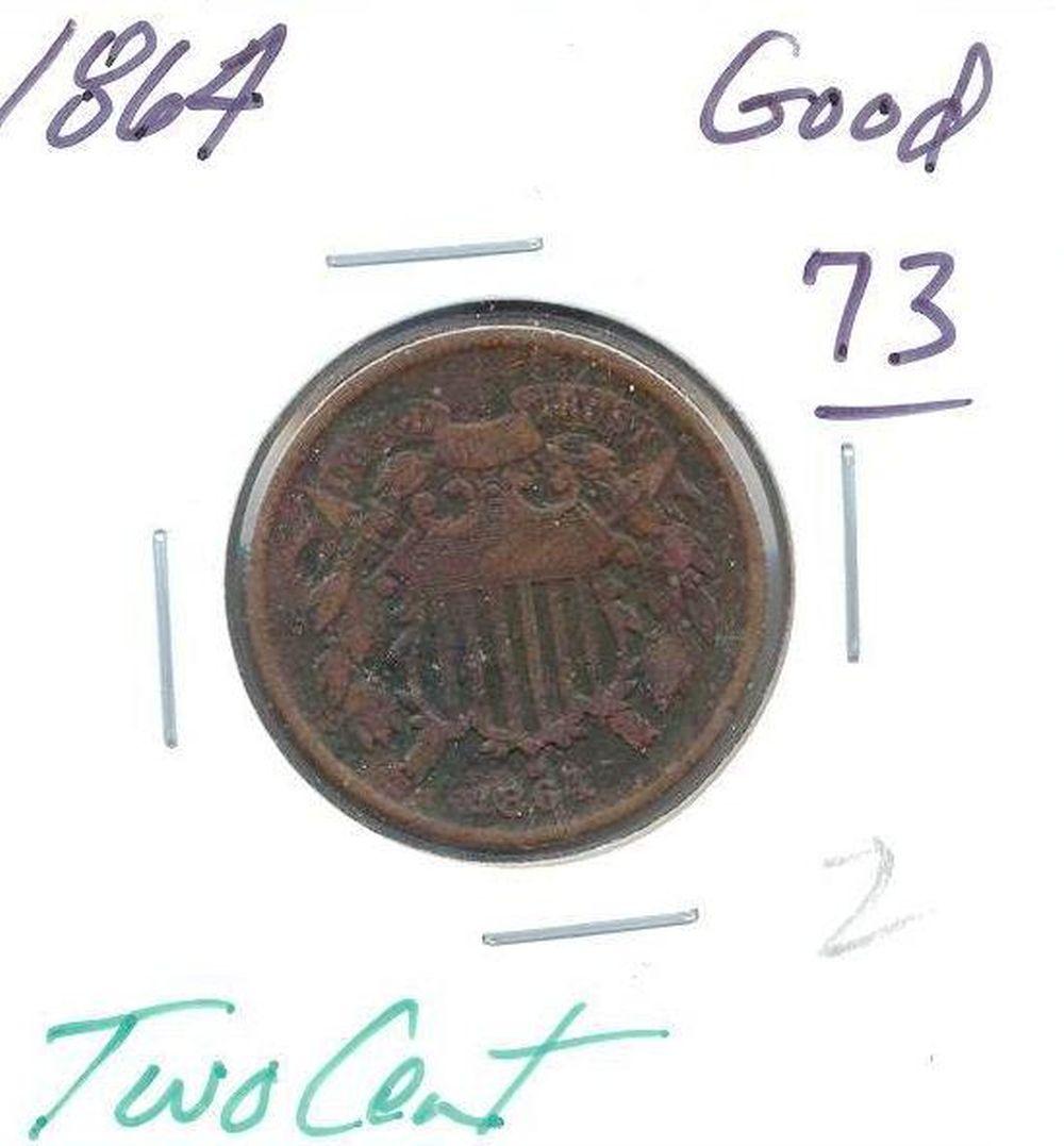 1864 Two Cent Good