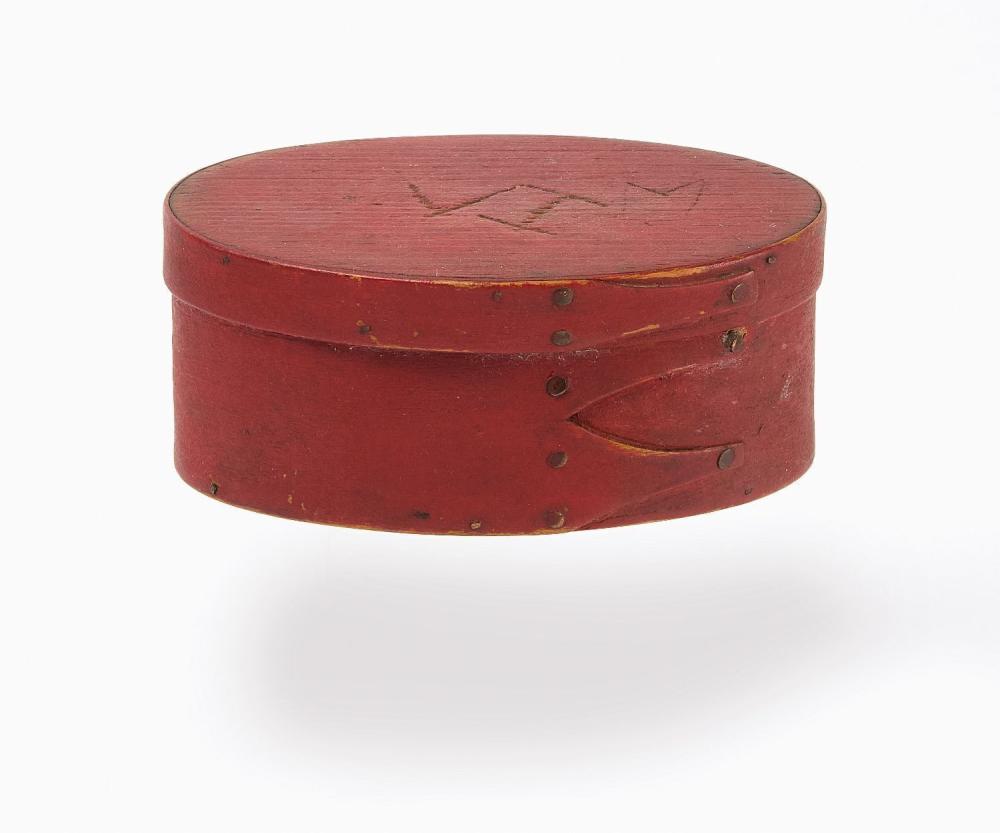 Miniature Shaker Box in Red Paint