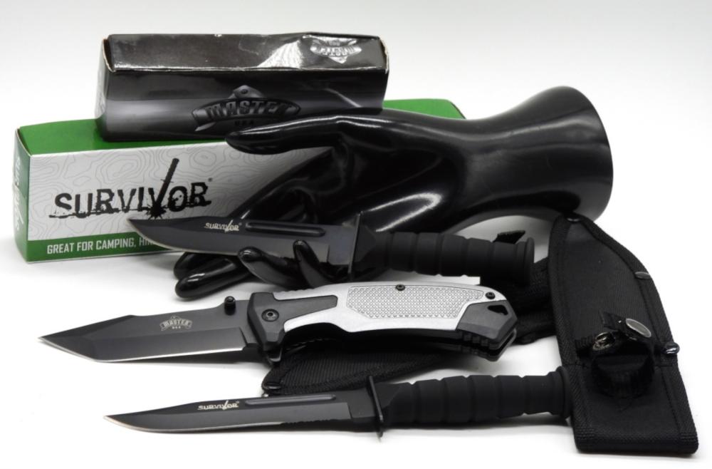 SURVIVOR TACTICAL KNIFE KNIVES (3)