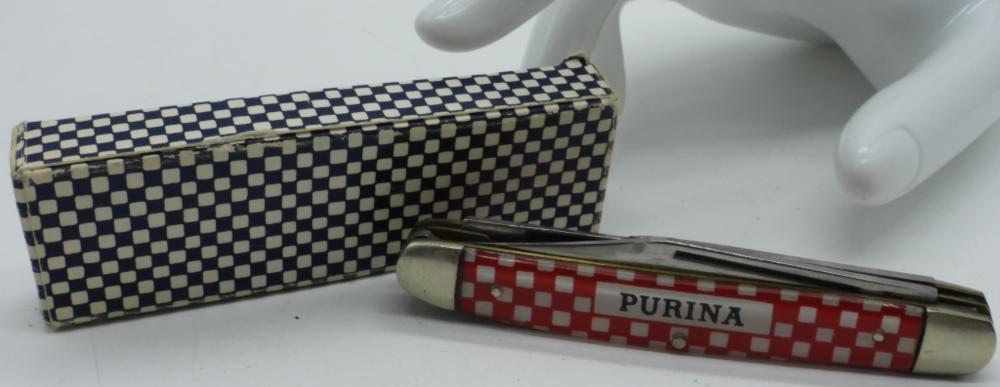 PURINA ADVERTISING STOCKMAN KNIFE WITH BOX
